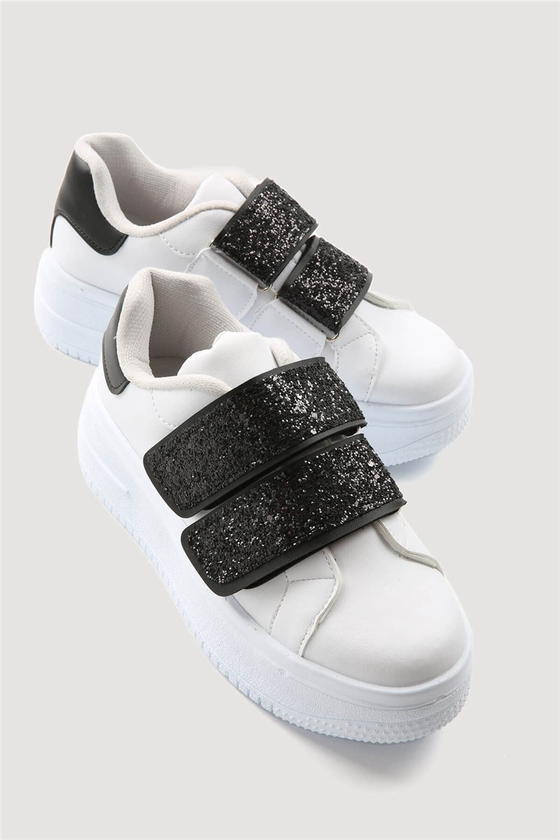 Ženske sportske cipele - bijele s crnim #331355