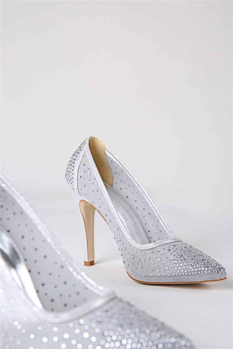 Ženske elegantne cipele – srebrne #316808