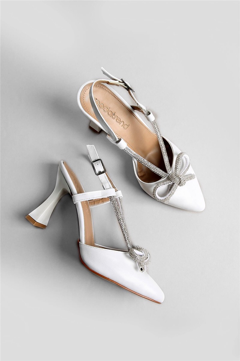 Elegantne ženske sandale - bijela # 328370