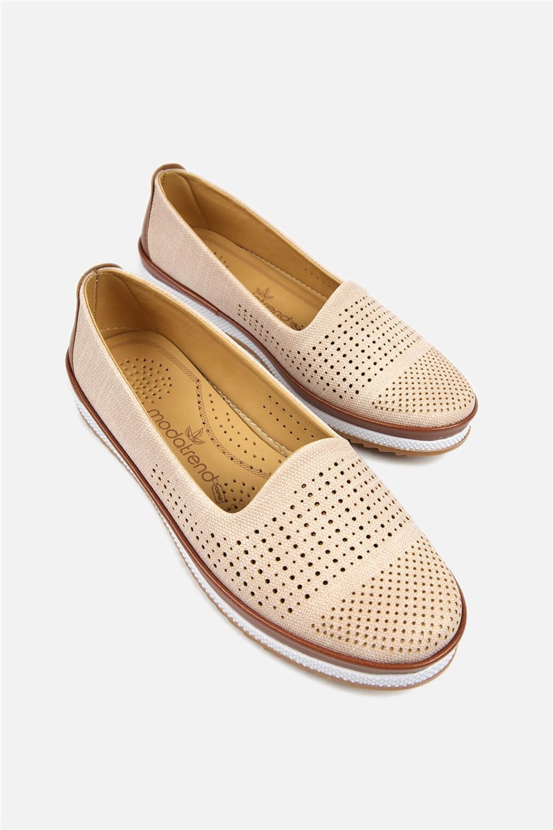 Women's casual shoes - Cream #329789