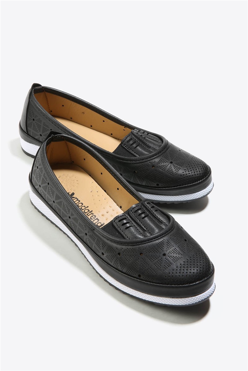 Sapatos casuais femininos - pretos #333776