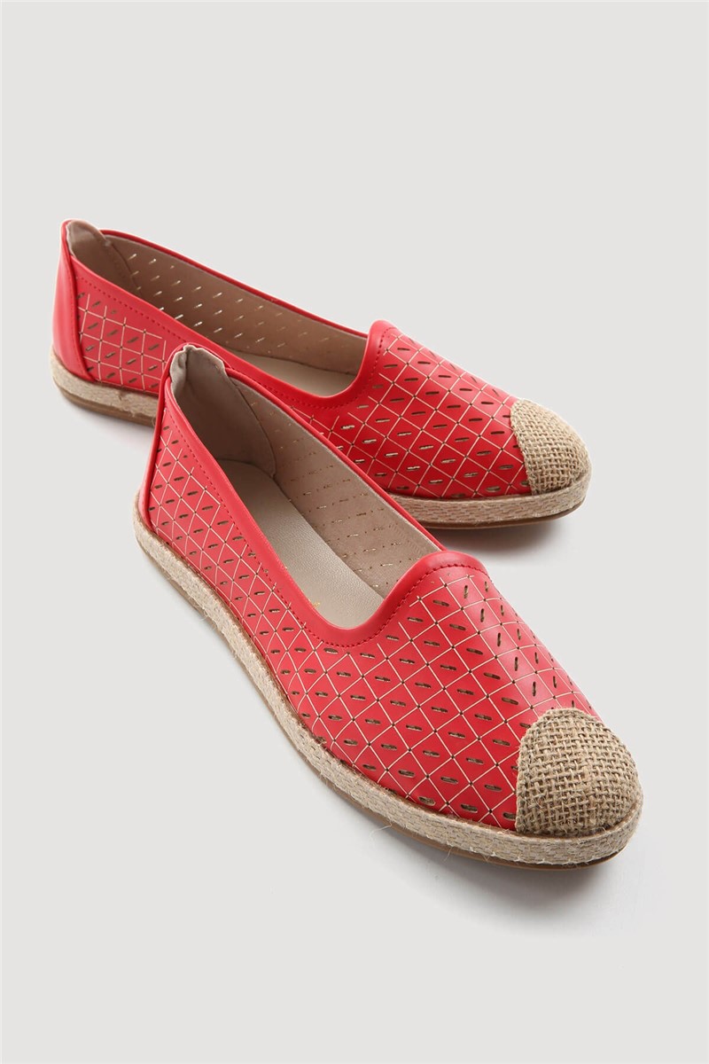 Women's espadrilles - Red #331065