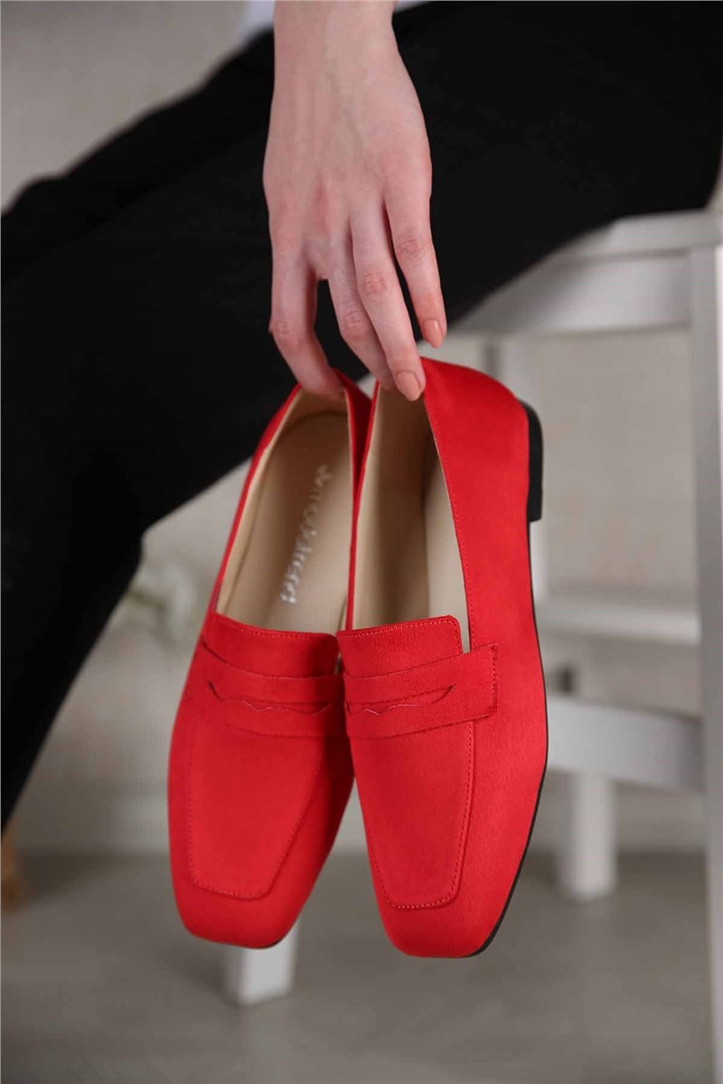 Women's Loafers - Red #302725