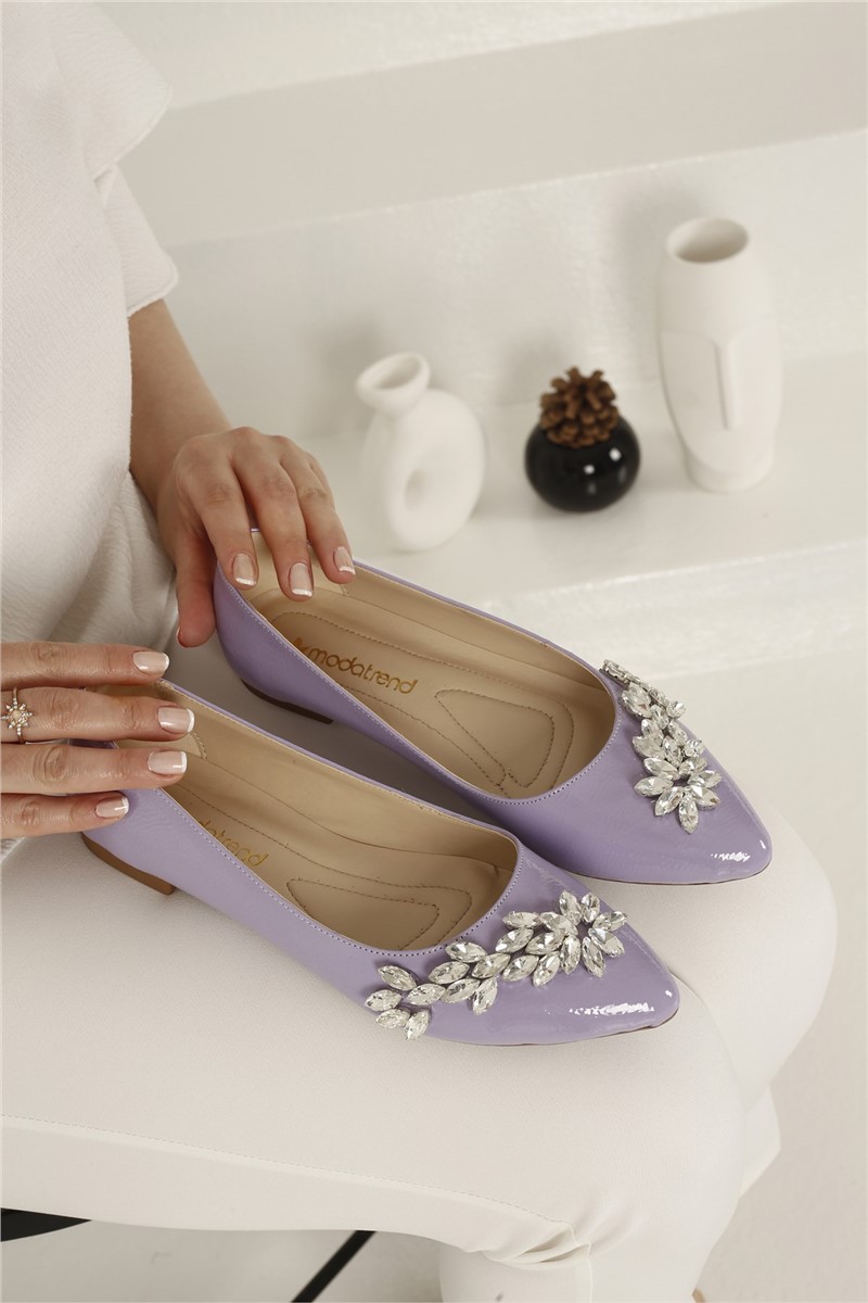 Women's casual shoes - Light purple #327410