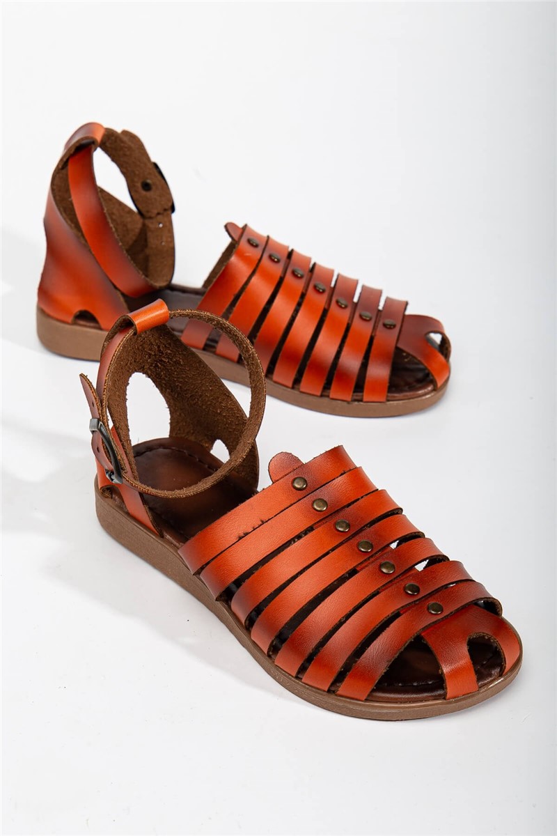 Ženske svakodnijevne sandale - svijetlo narančaste #366119