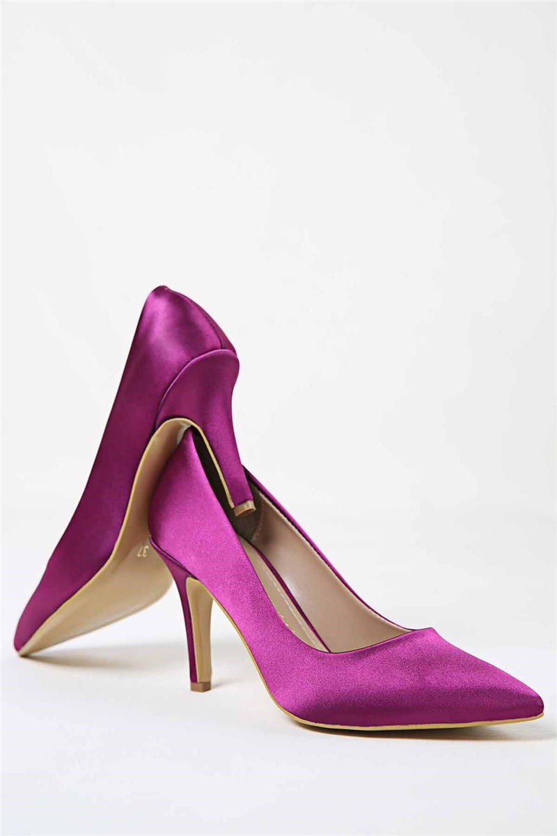 Ženske satenske cipele - ljubičaste #316850