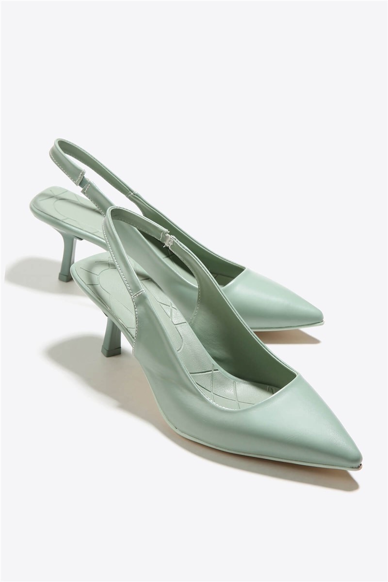 Scarpe col tacco da donna - Menta #333757