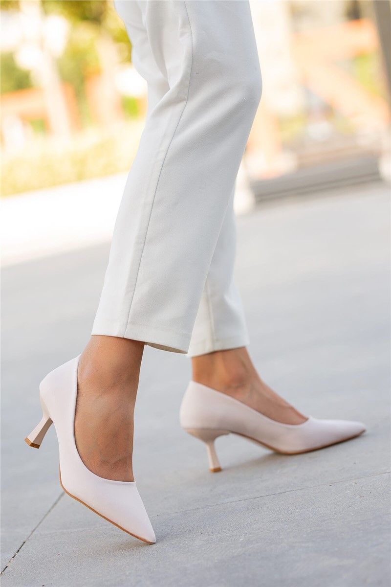 Women's elegant shoes - Light beige #362342