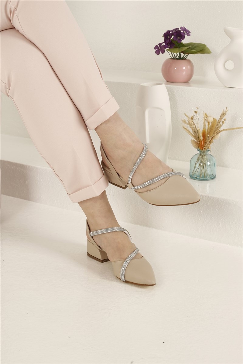 Sapatos Casuais Femininos - Bege Claro #327421