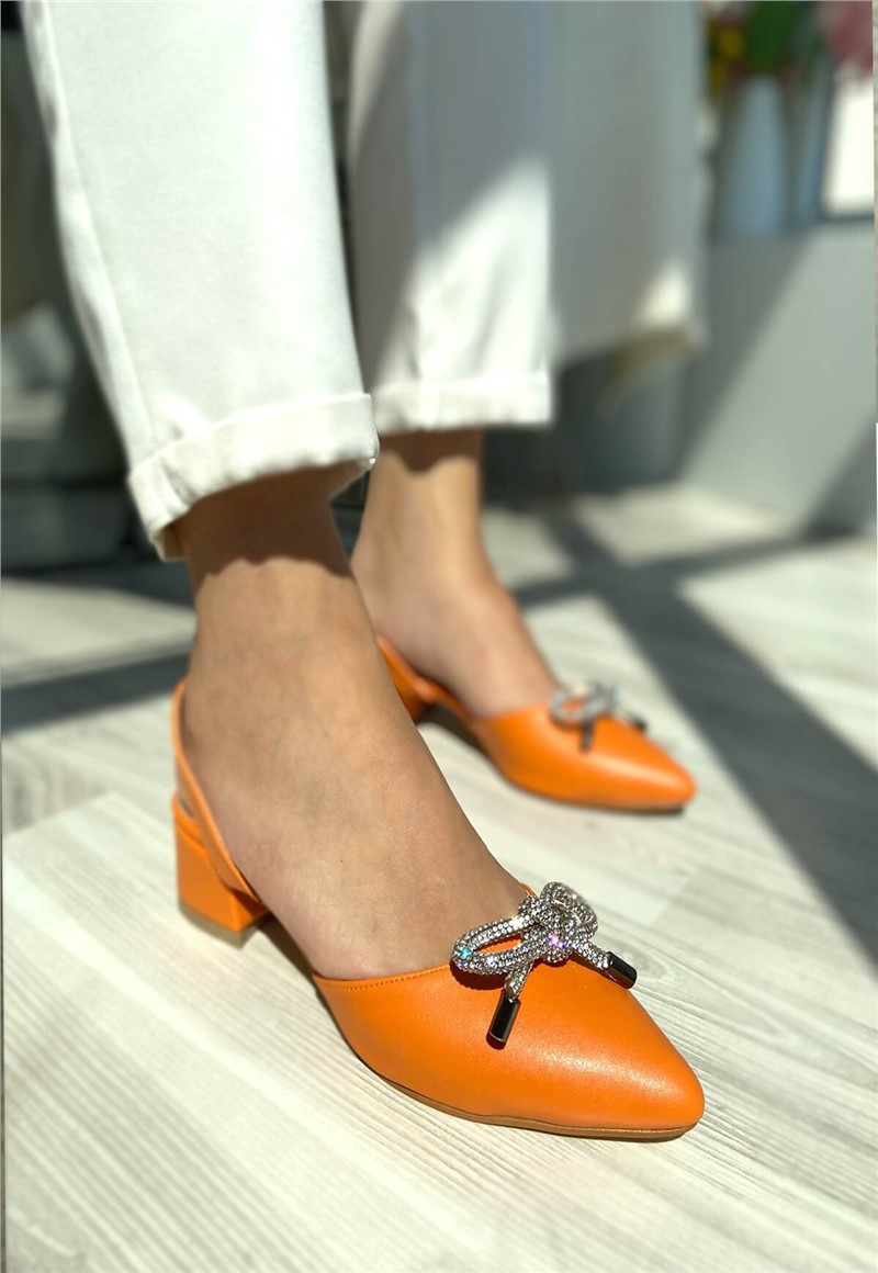 Women's Casual Shoes - Orange #358743