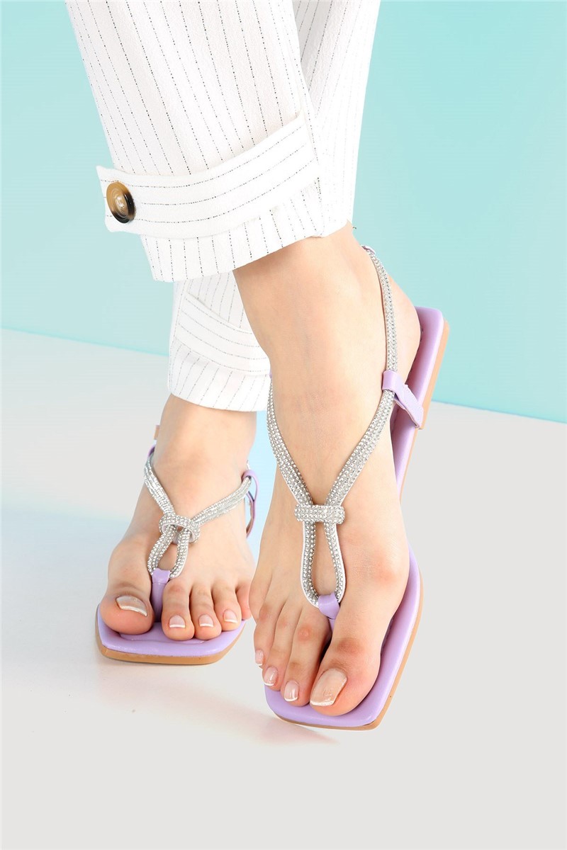 Women's casual sandals - Purple #331377