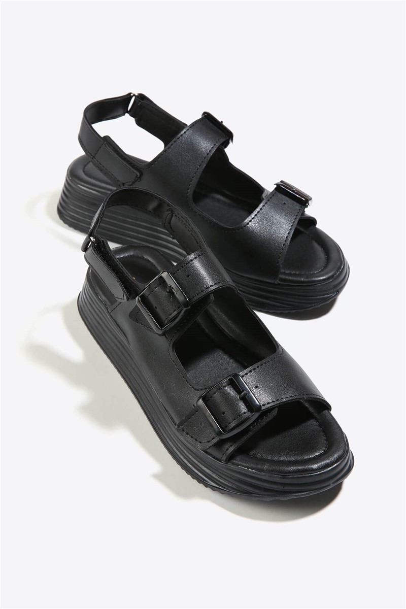 Women's Casual Sandals - Black #333148
