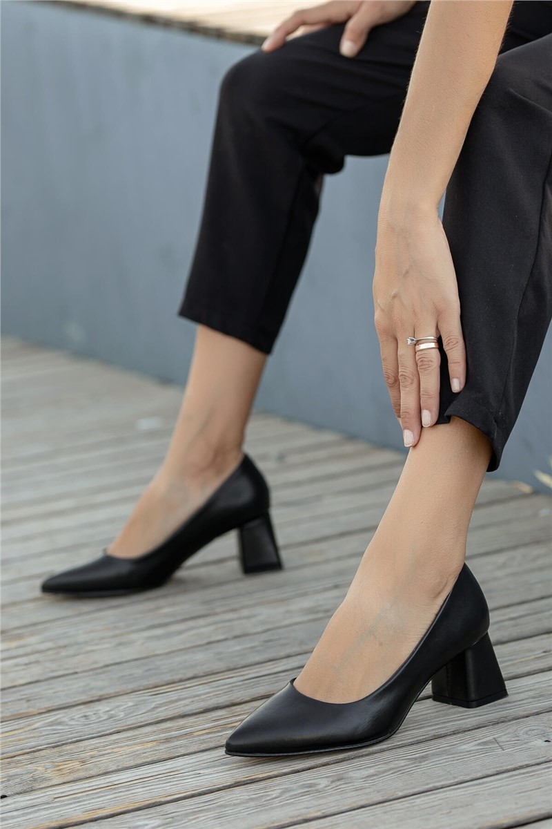 Women's Heeled Shoes - Black #361489