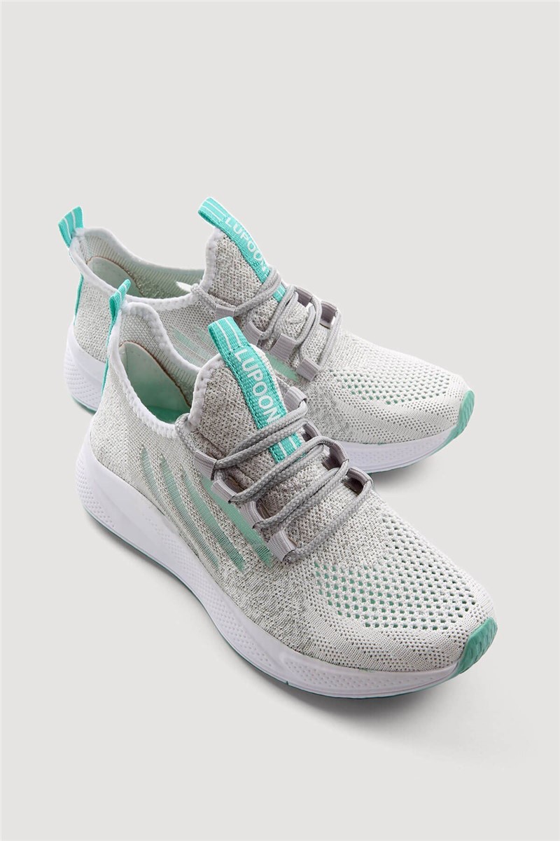 Women's sports shoes - Gray-Green #330620