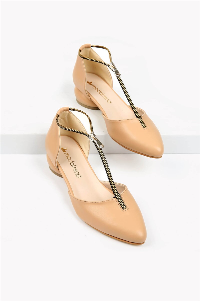 Women's casual shoes - Beige #328840