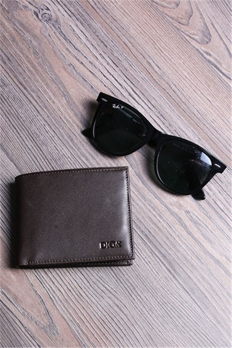 Men's Leather Wallet - Brown #306260