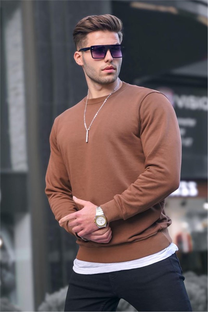 Moletom Masculino 6047 - Marrom #362836