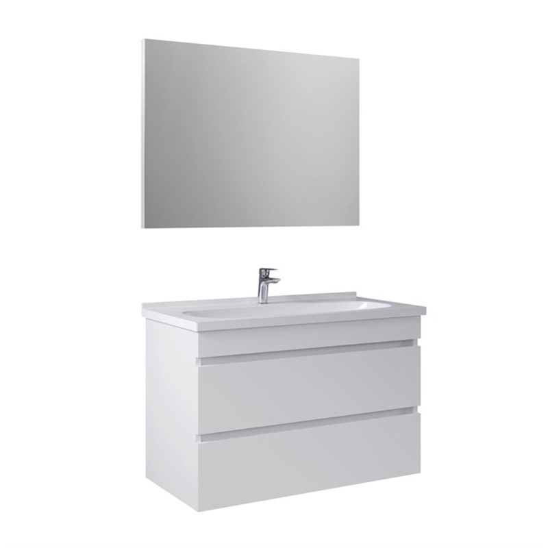 Kale Krea Bathroom Set 100 cm - White #343578