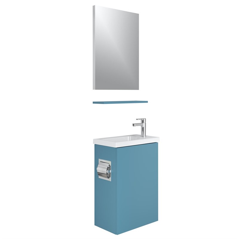 Kale Minimalist Bathroom Set 50 cm - Blue #349870