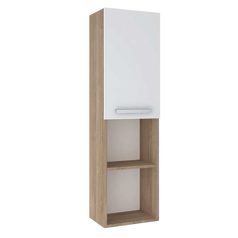 Kale Trevi Bathroom Cabinet 40 cm - White-Oak #349881