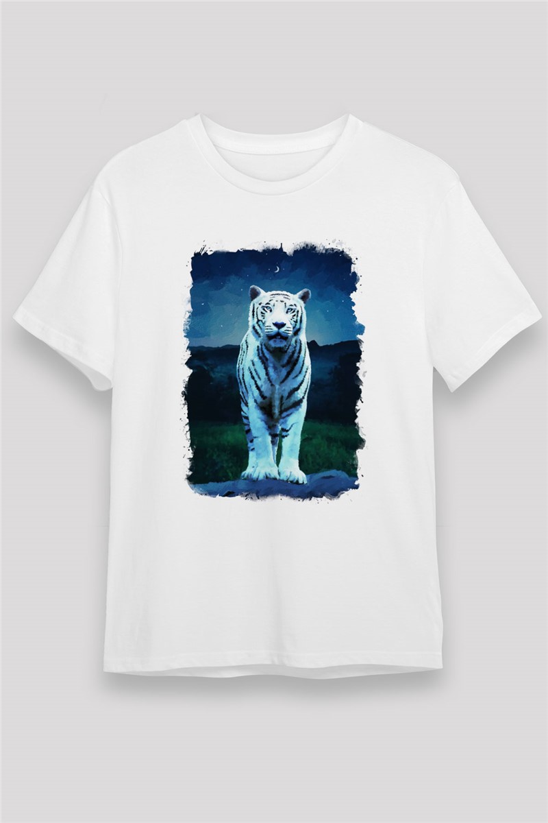 Unisex majica s printom - Bijela #373980