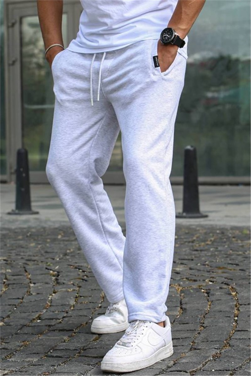 Calça Esportiva Masculina 5479 - Melange Branca #358653