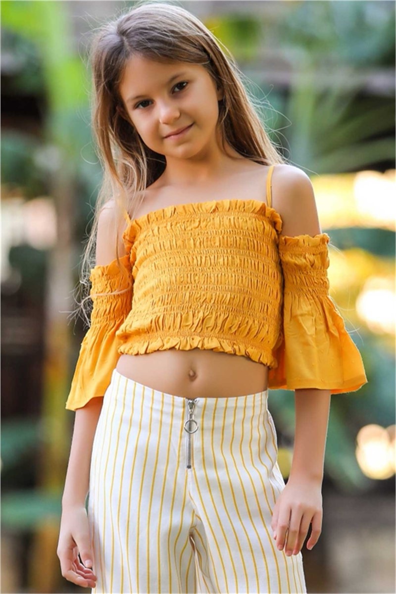 Children's blouse for a girl - Color Mustard #379384