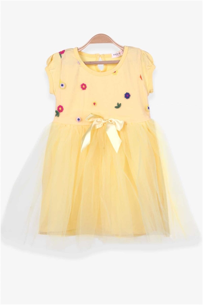 Dječja haljina za djevojčice - žuta #379039