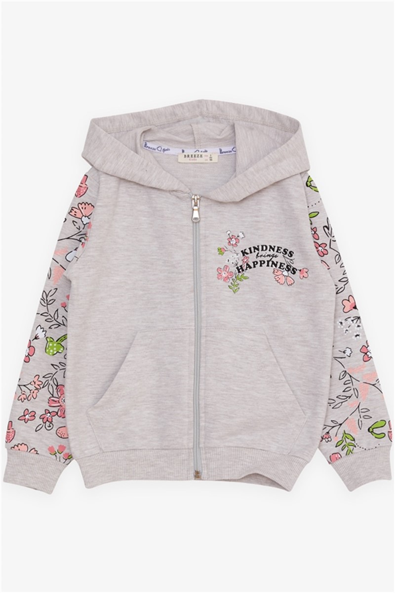 Children's sweatshirt for girls - Beige #380030