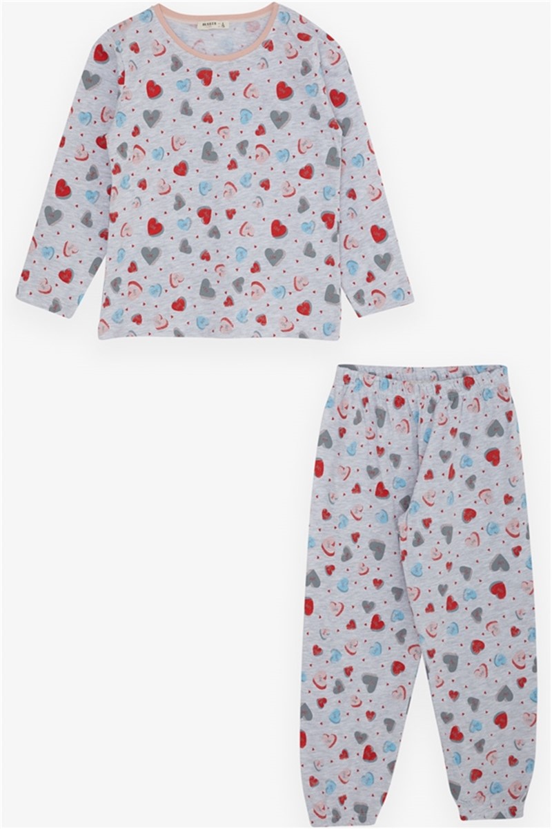 Pidžama za djevojčice - Siva melanž #380171