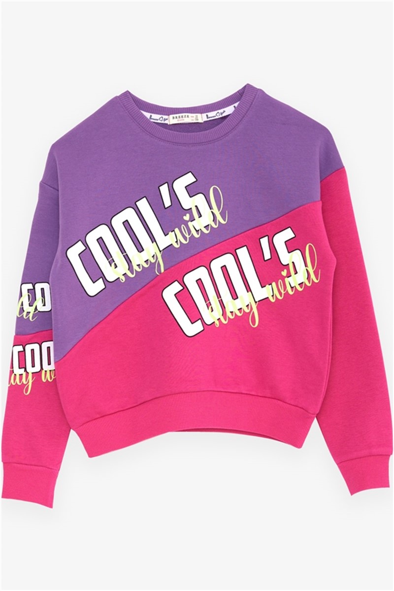 Children's sweatshirt for girls - Pink #380481