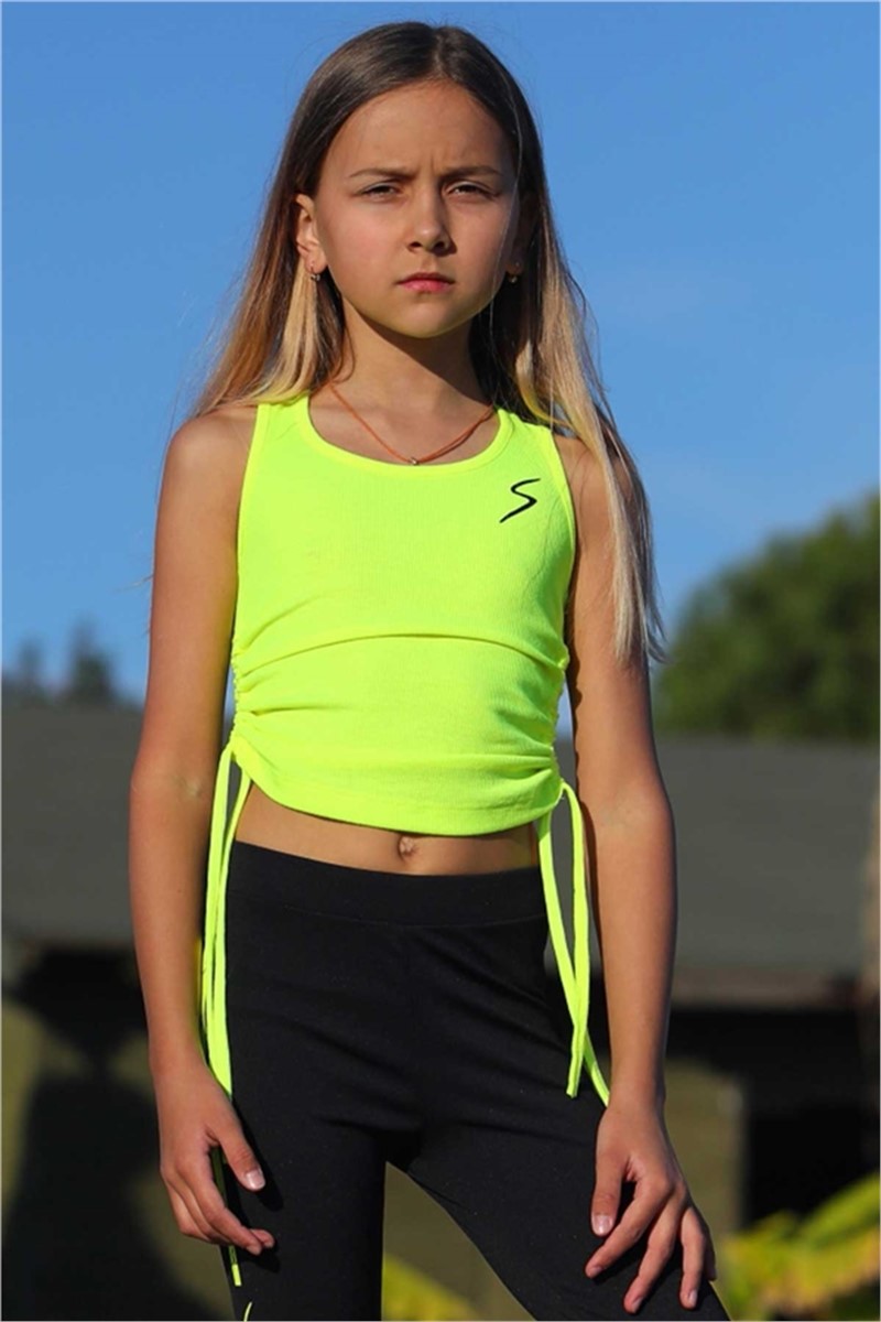 Dječja majica za djevojčice - Neon Žuta #379480