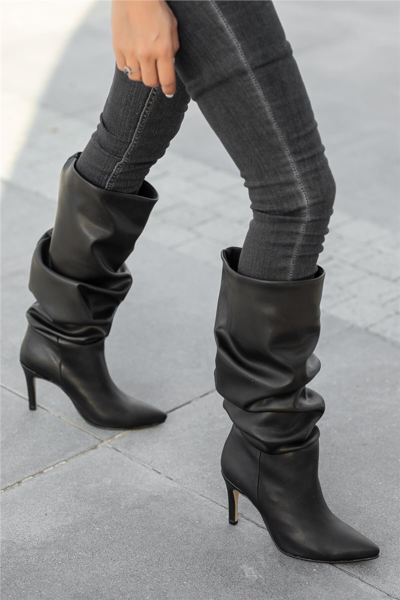 Botas de Salto Feminino - Pretas #362391