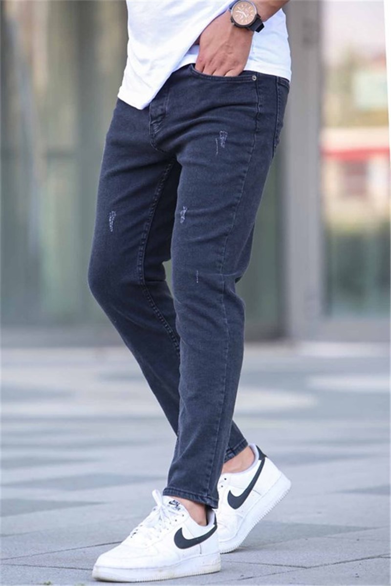 Men's Skinny Fit Pants T6315 - Smoke Gray #362298