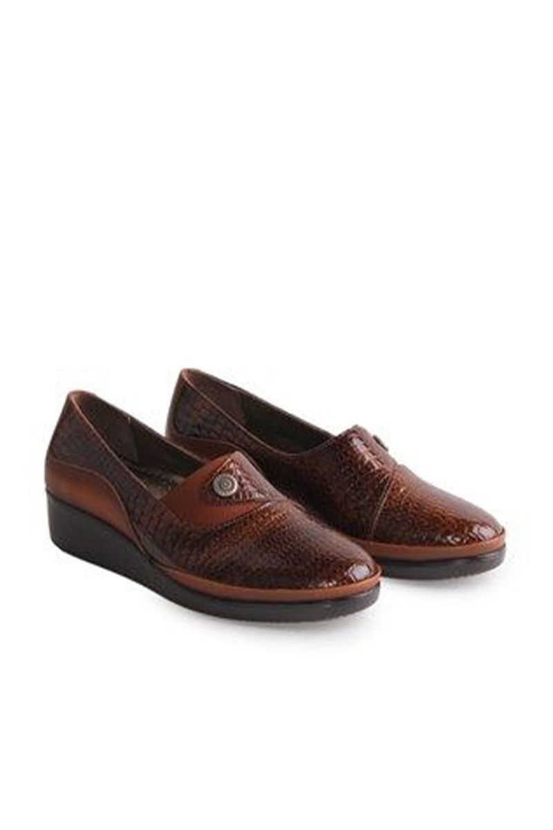 Women's Real Leather Shoes - Brown #318549