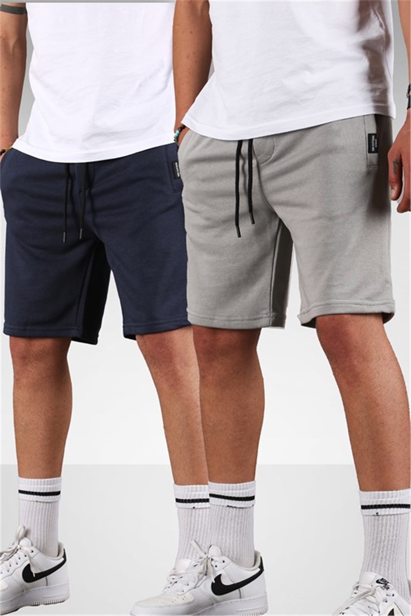 Men's shorts - 2 pcs. 5789 - Dark Blue and Gray #332503
