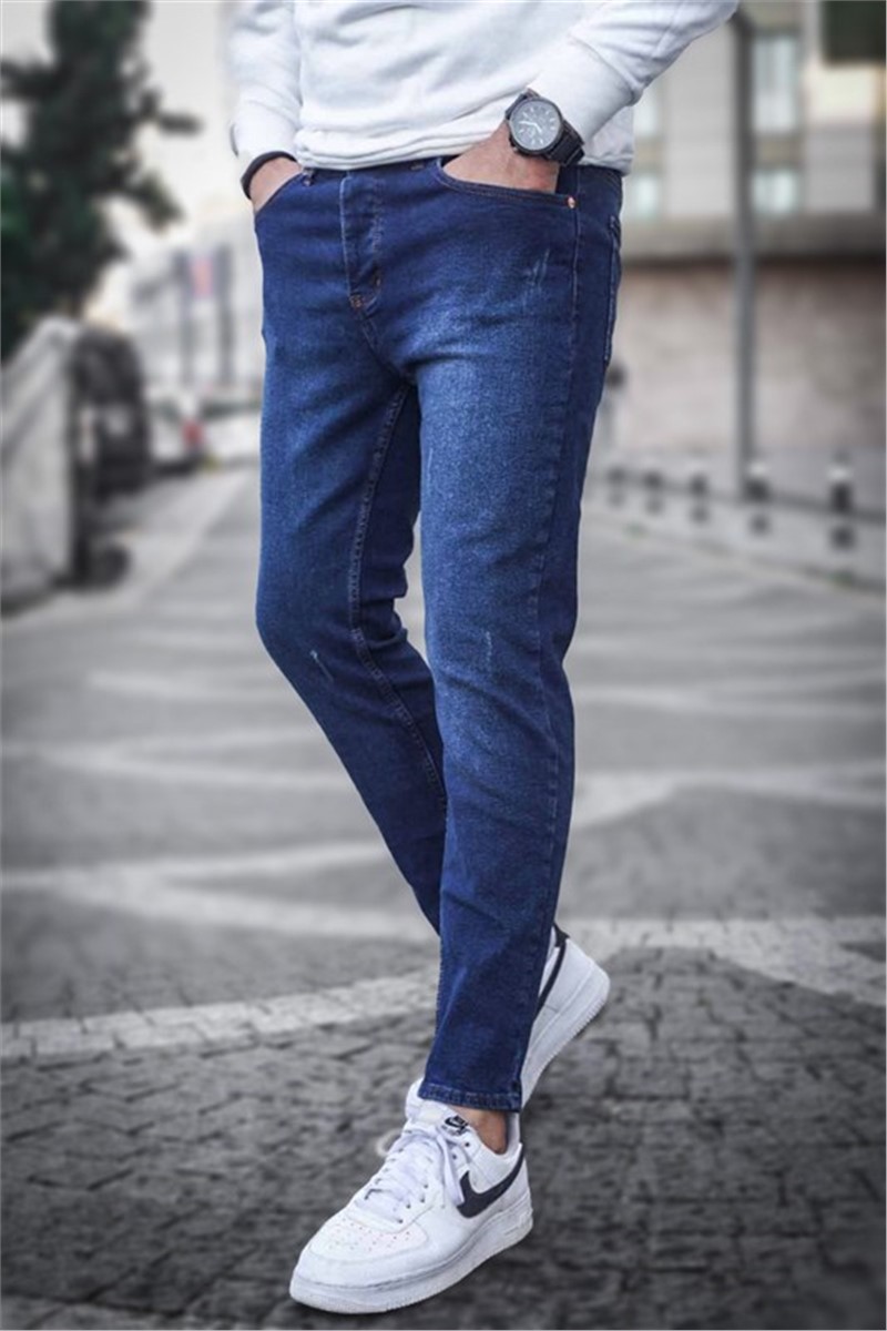 Men's Skinny Fit Jeans 6321 - Dark Blue #363735