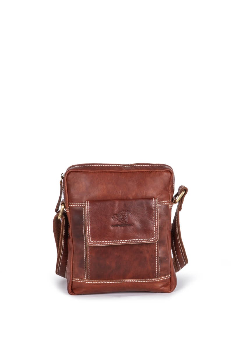 Leather Satchel - Brown #Brown2021014