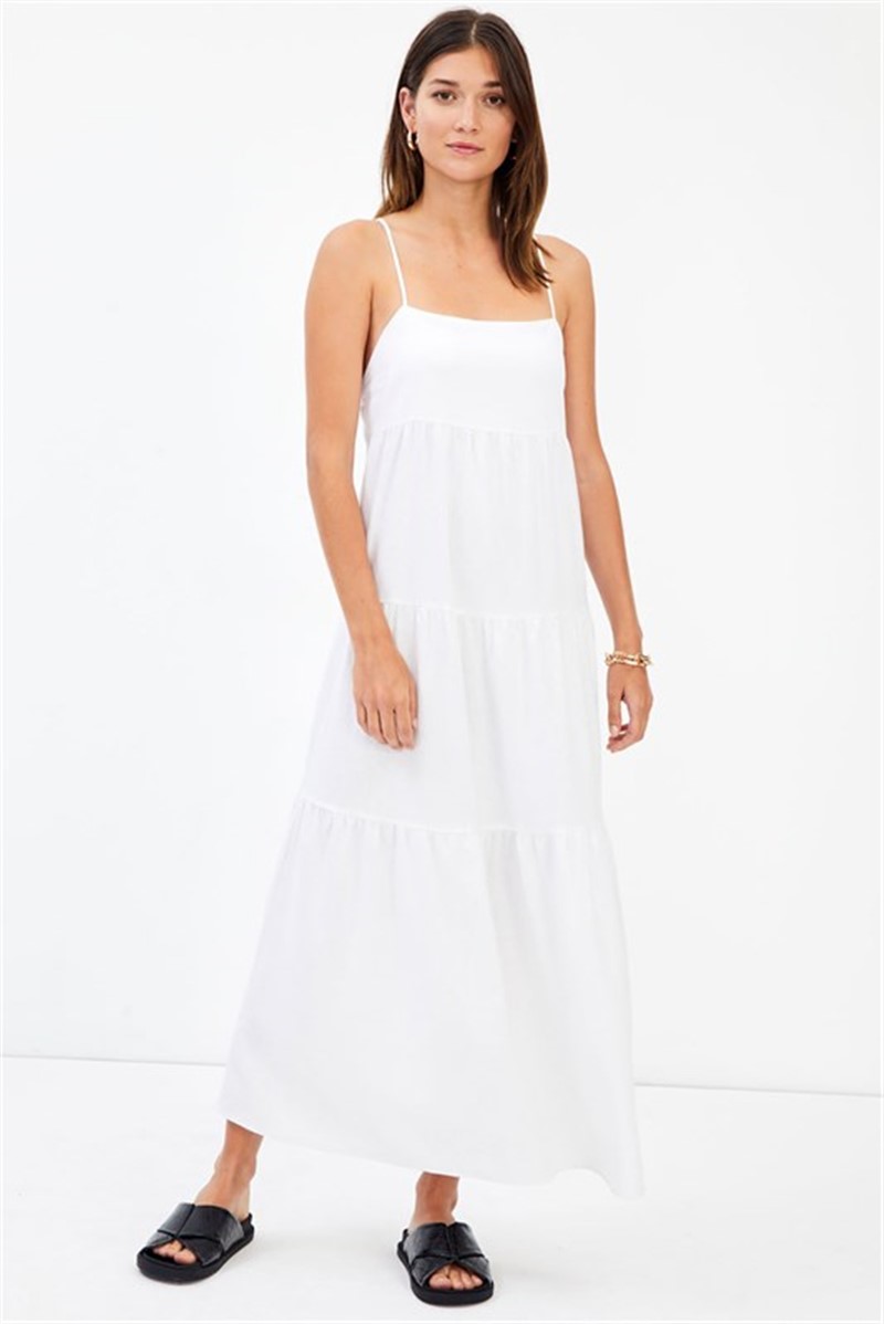 Women's long dress MG1425 - White #327756
