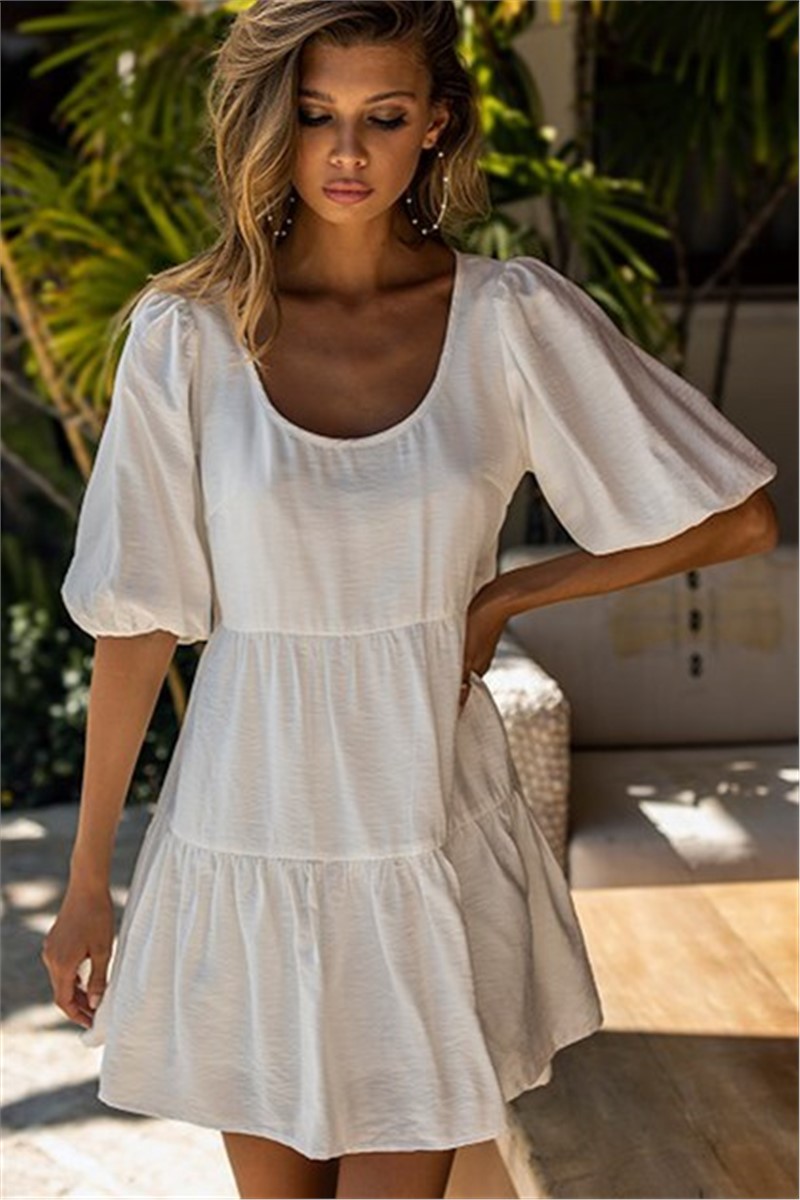 Women's dress MG1011 - White 305859
