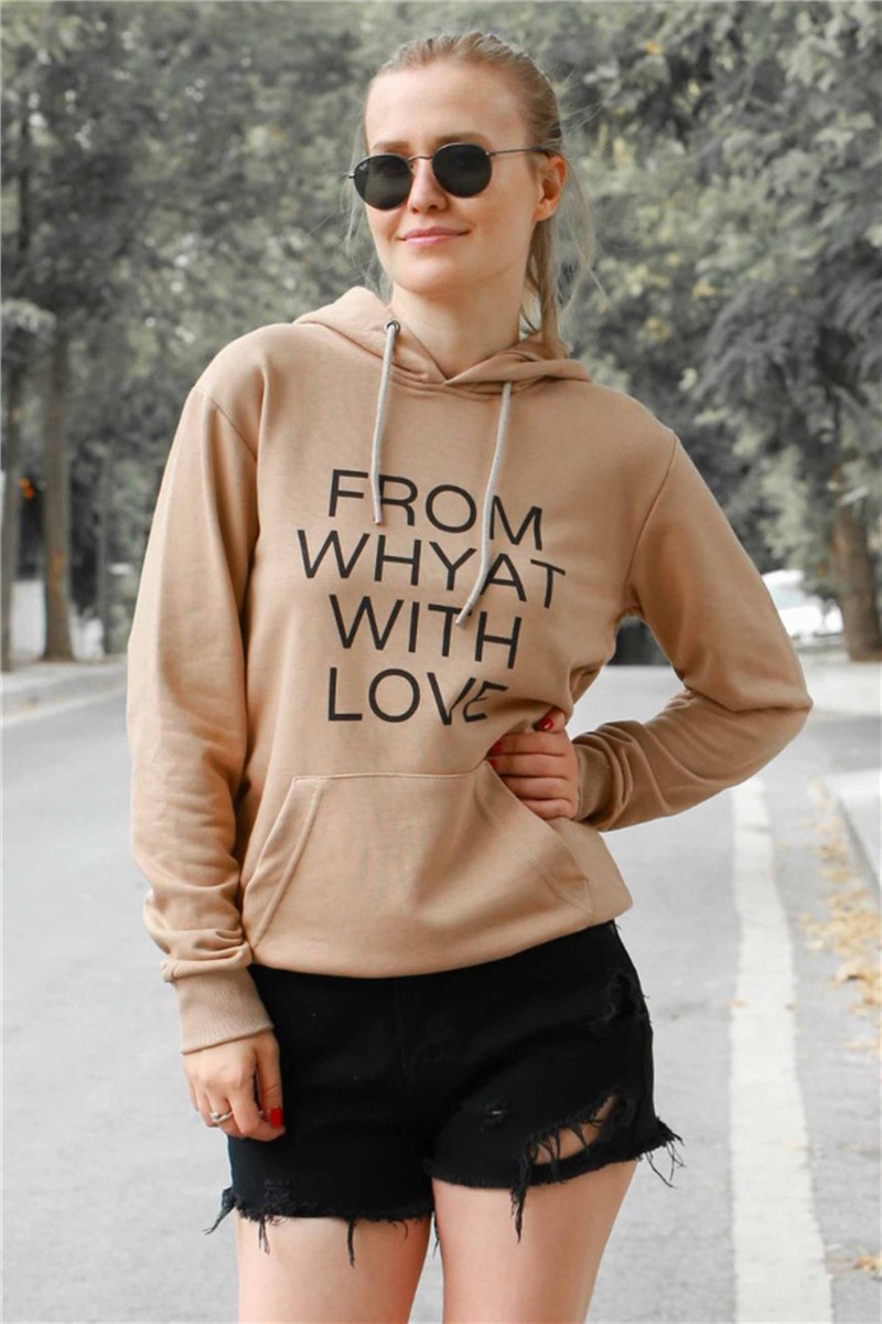Felpa donna MG4413 - Camel 288889
