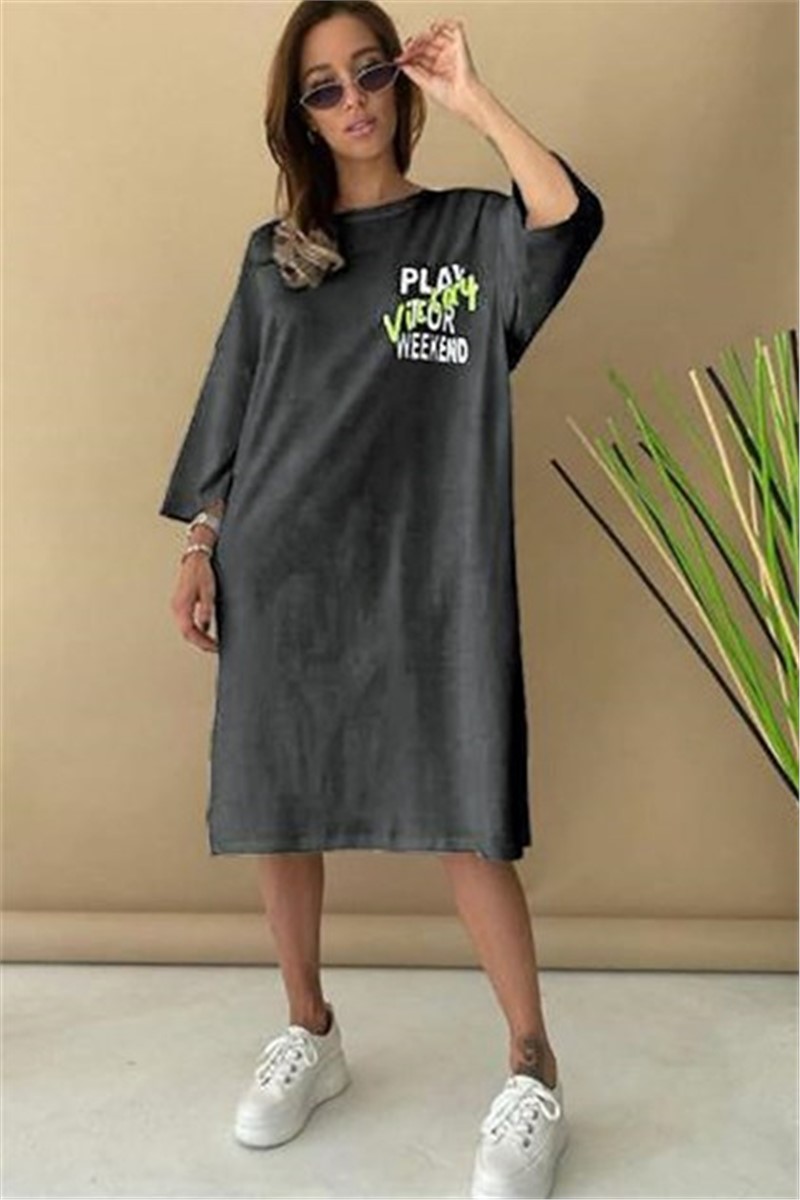 Madmext Women's Dress - Grey #306624