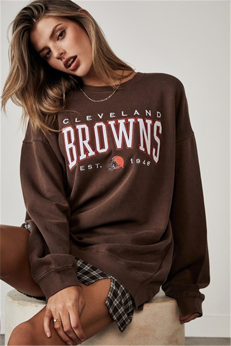 Women's sweatshirt -Mg1210 Brown #308892