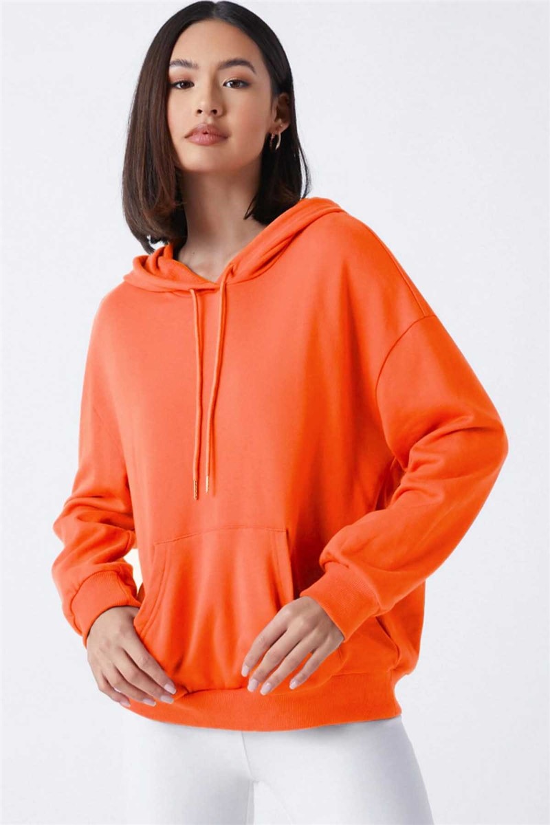 Felpa Donna MG827 - Arancio 290362