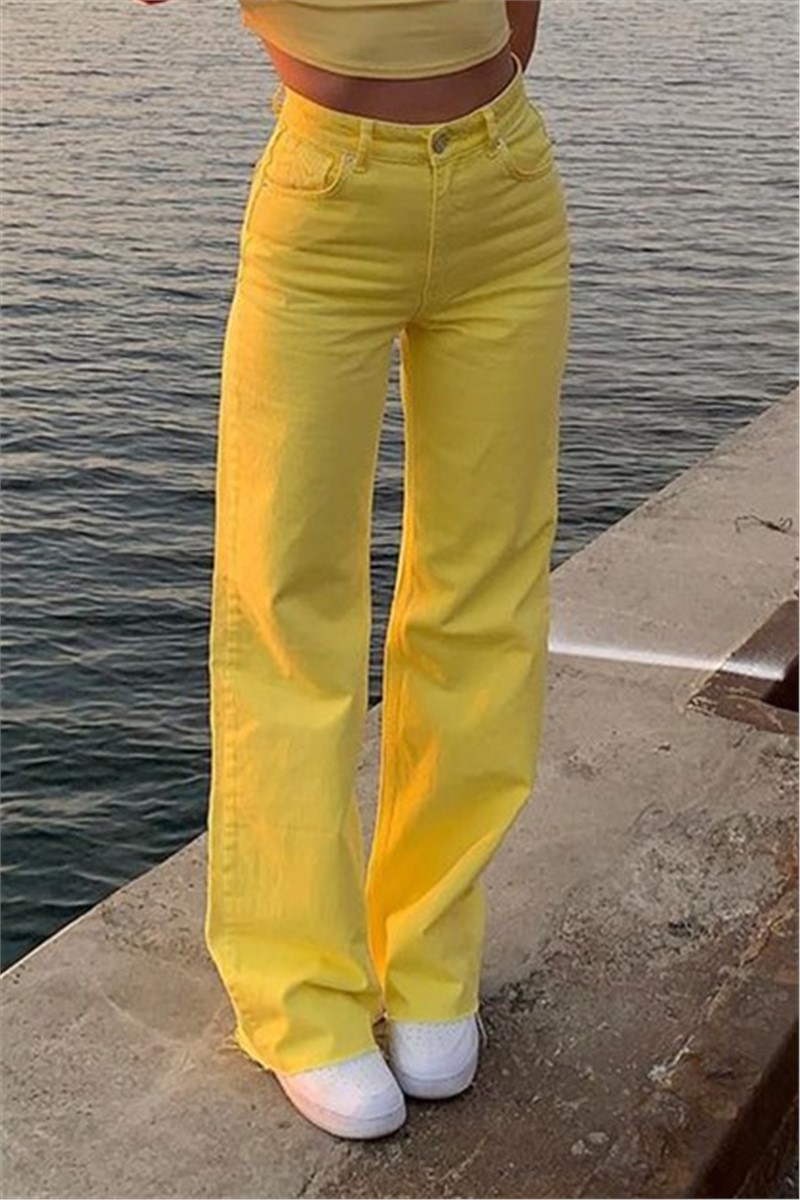 Jeans donna - Giallo 307100