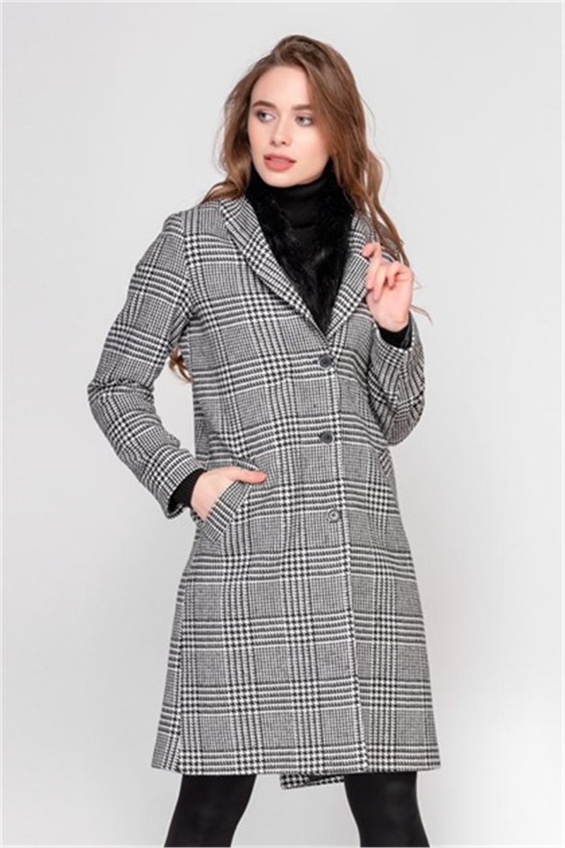 Madmext Women's Coat - Grey #306839