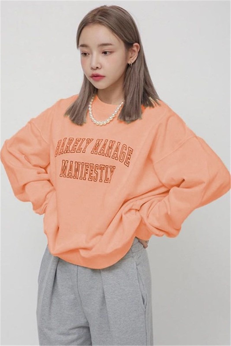 Madmext Women's Sweatshirt - Orange #319738