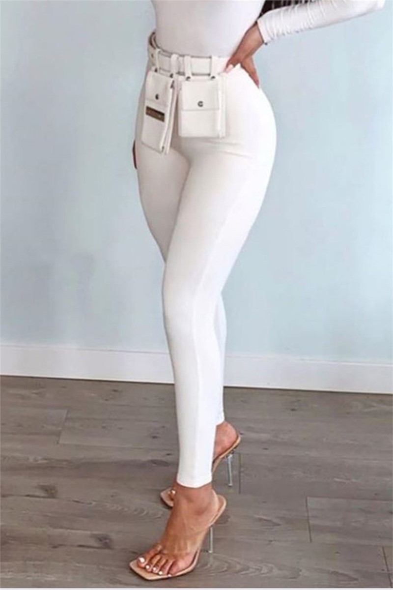Ženske traperice Skinny Fit MG292 - Bijele 288122