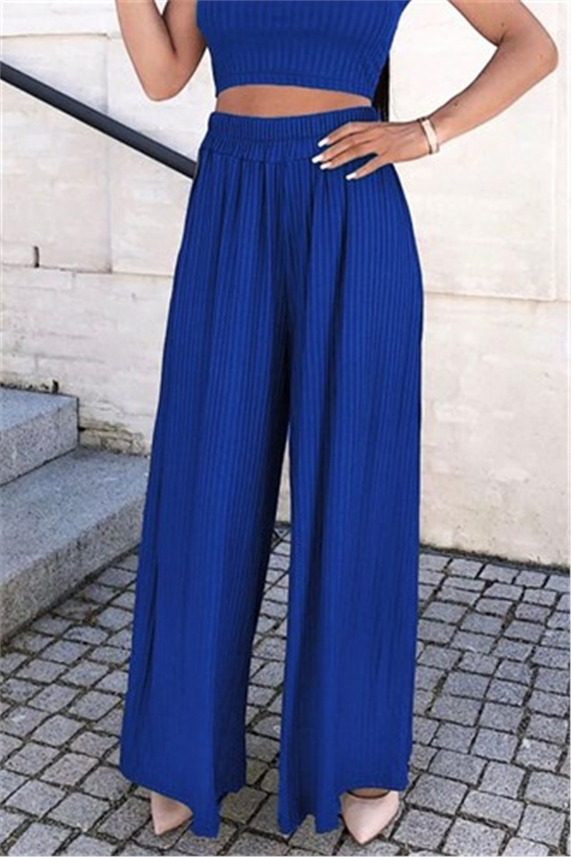 Mad Girls Women's Trousers - Blue #307077