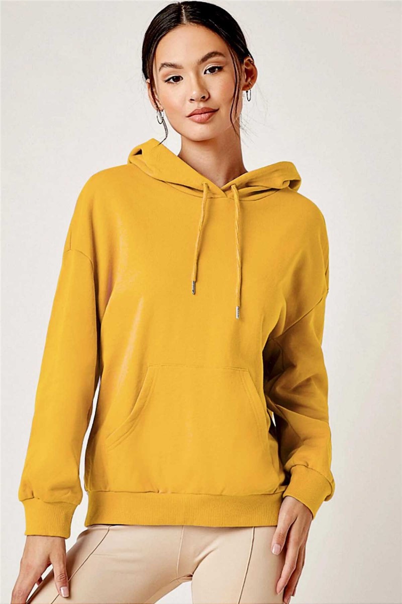 Mad Girls Gelb Damen Sweatshirt MG827 # 290360